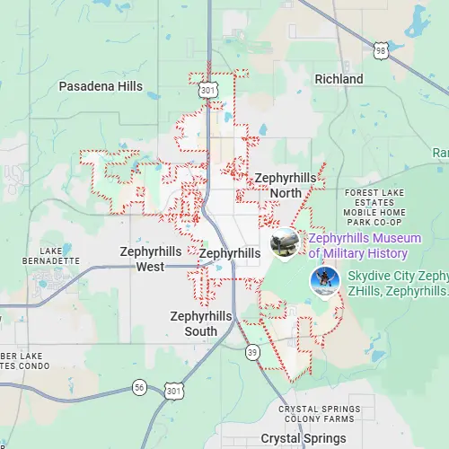 Zephyrhills-Service-Areas
