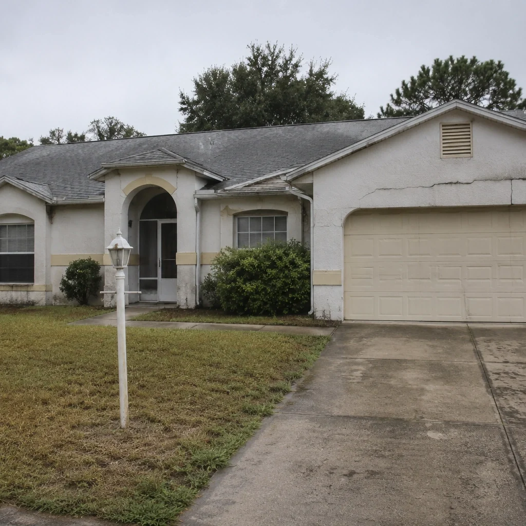 Selling sinkhole affected Spring Hill property Florida Statute 627.706 1970s 1990s tract housing karst geology Hernando County
